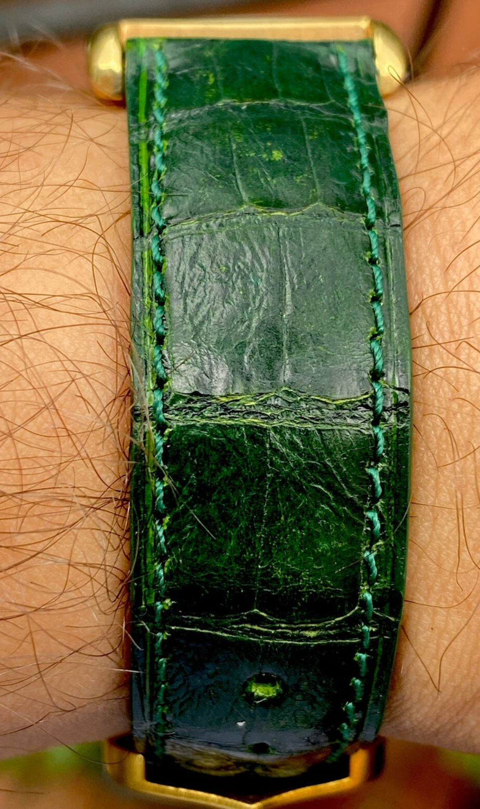 Vintage Cartier Tank Pre-Must LM Watch | 24x31mm | Manual Wind | 18K Gold Electroplated | Original Strap & Pouch | Men’s Classic