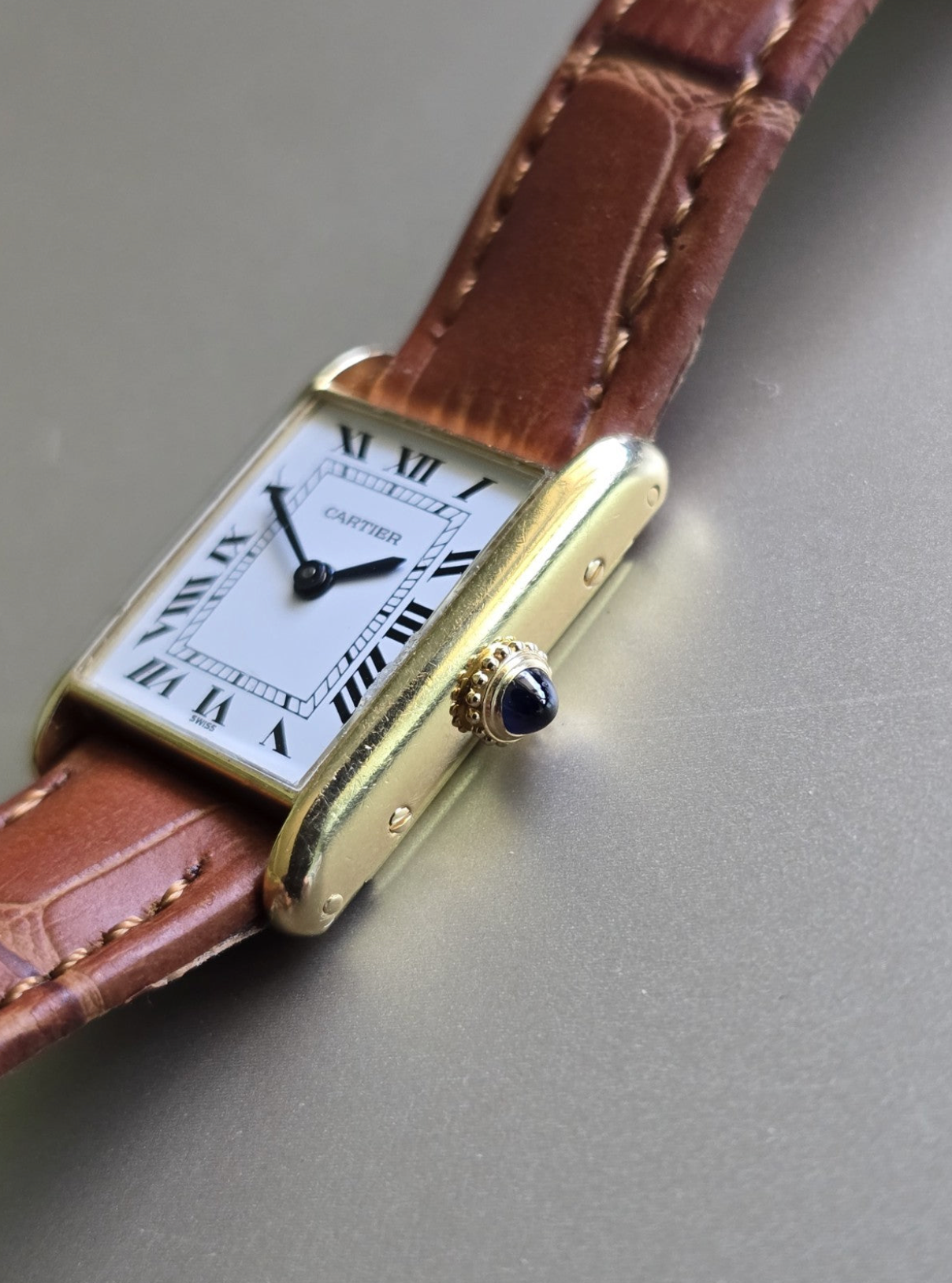 Cartier Louis Tank 6711 | 18K Gold | Vintage 1970s Manual Wind | Serviced by Cartier | Paris Dial | Box & Service Paperwork