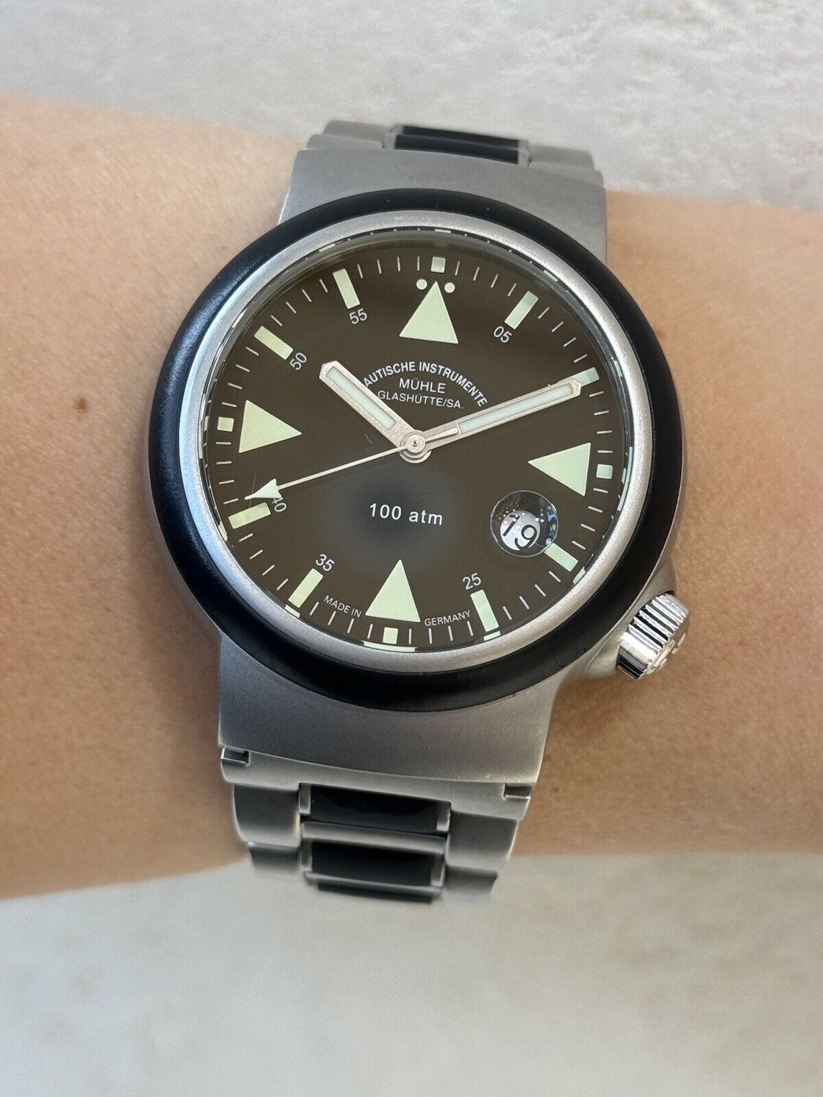 Muhle Glashutte Rescue Timer S.A.R Watch Automatic Mens 42.5mm Made In Germany