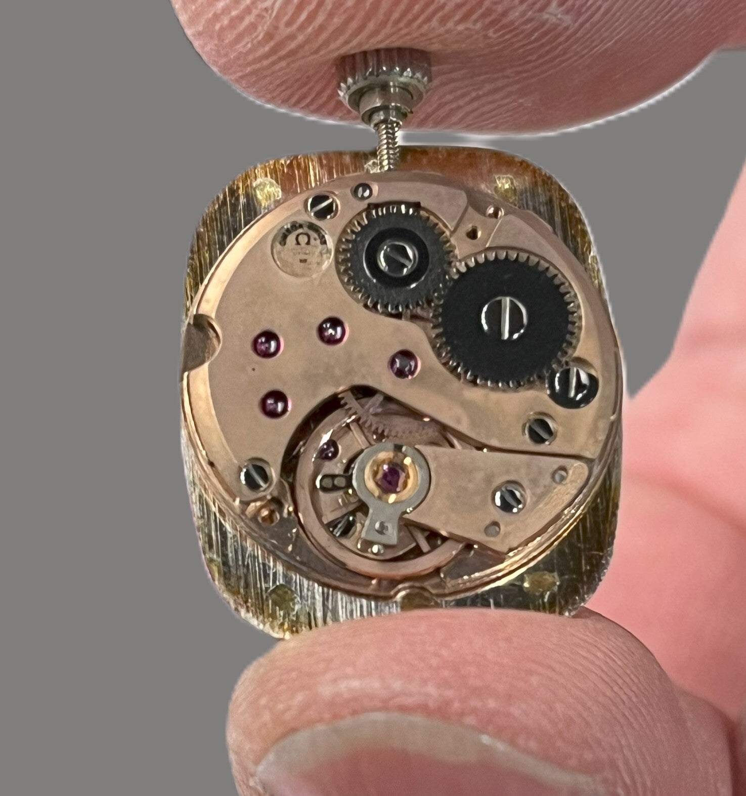 [N.MINT ] VTG1973 Omega Geneve Diamond Bezel Manual Winding 27MM Ladies Watch