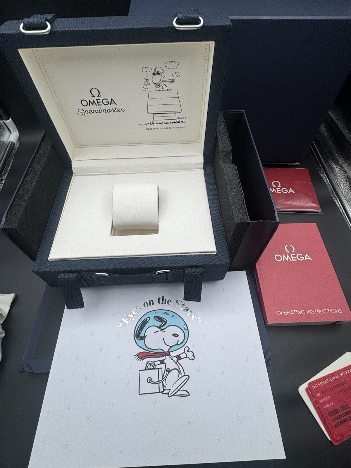 2025 Omega Speedmaster SILVER SNOOPY AWARD BLUE 310.32.42.50.02.001 Watch Unworn