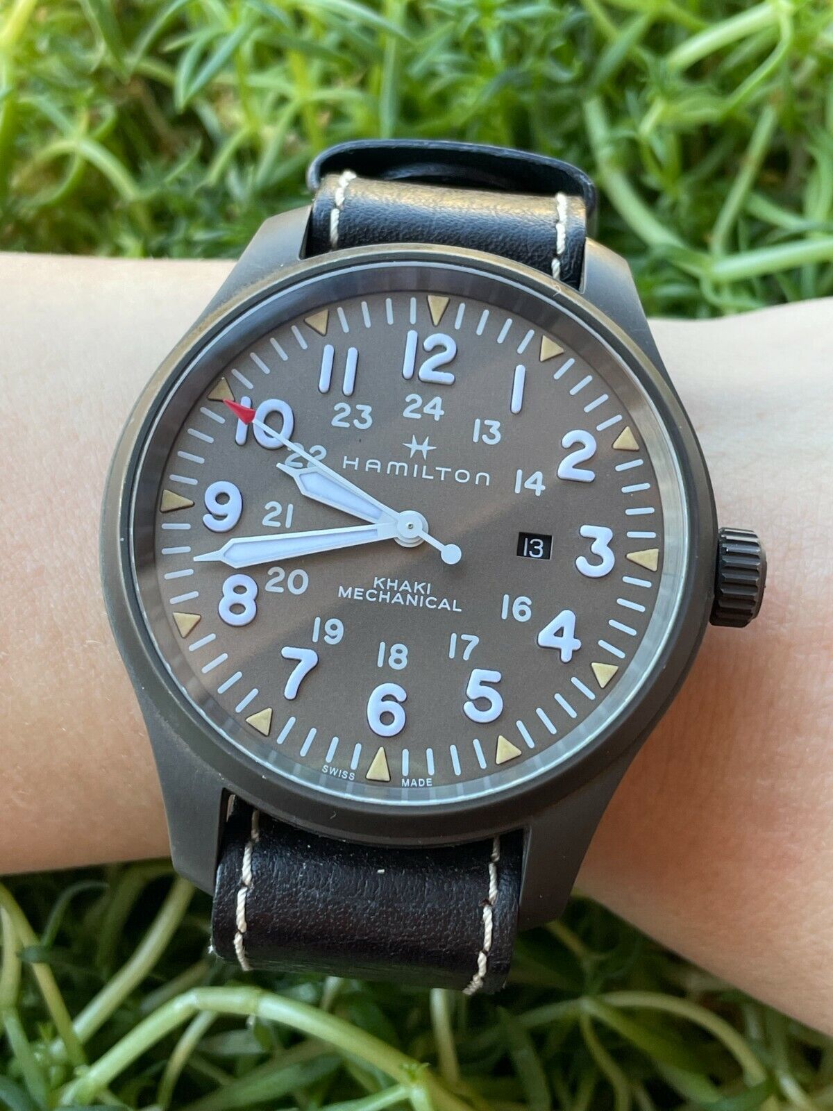 HAMILTON KHAKI FIELD H698290 LIMITED EDITION 1 OF 550 MANUAL DATE MENS 50mmSWISS