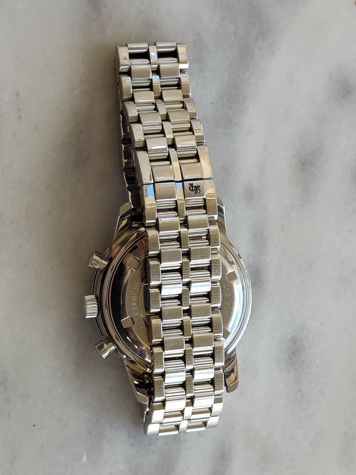 LUCIEN ROCHAT WATCH CHRONOGRAPH GMT AUTOMATIC 7750 MILITARY MENS 40.5mm SWISS