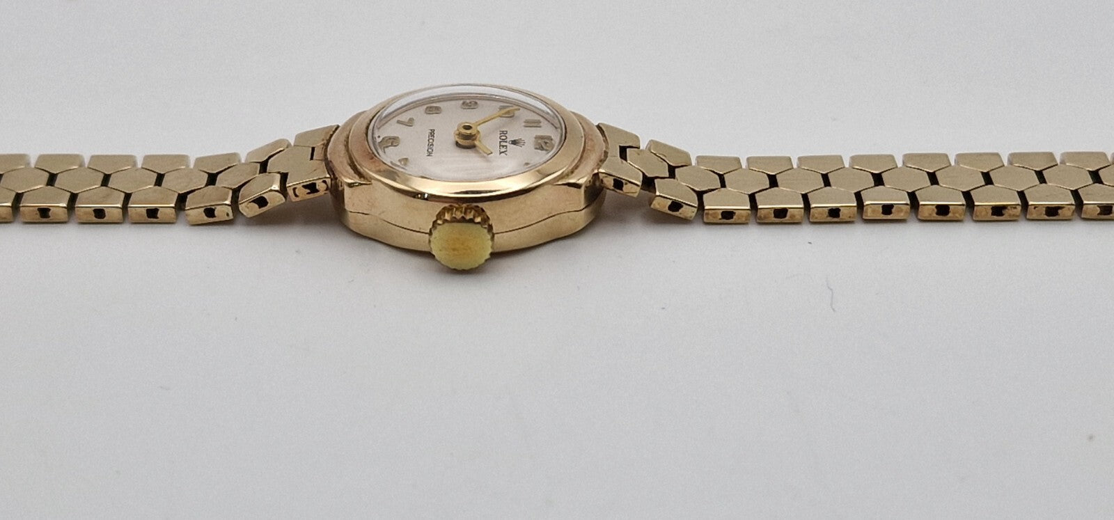 Rolex 9ct Gold Lady’s Vintage 1950’s Mechanical Watch | Precision | 17 Jewel Movement | Gold Bracelet