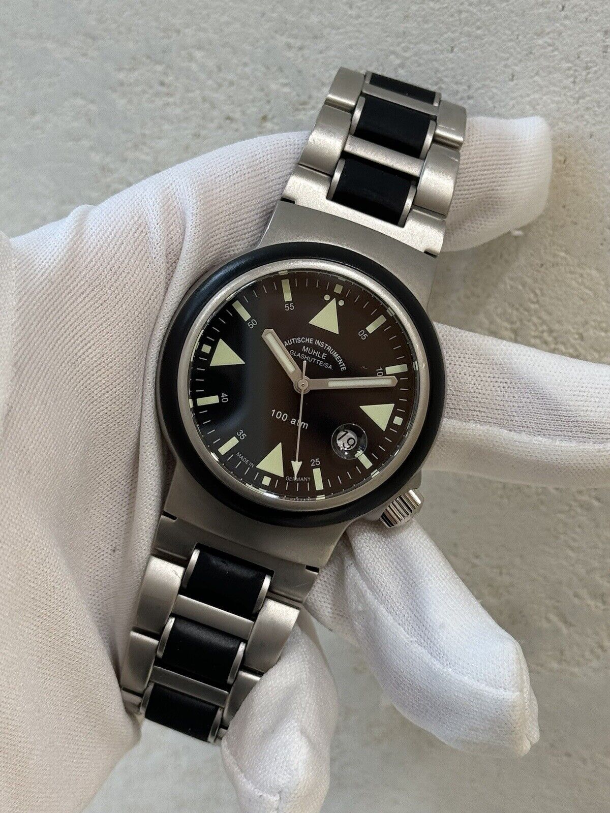 Muhle Glashutte Rescue Timer S.A.R Watch Automatic Mens 42.5mm Made In Germany