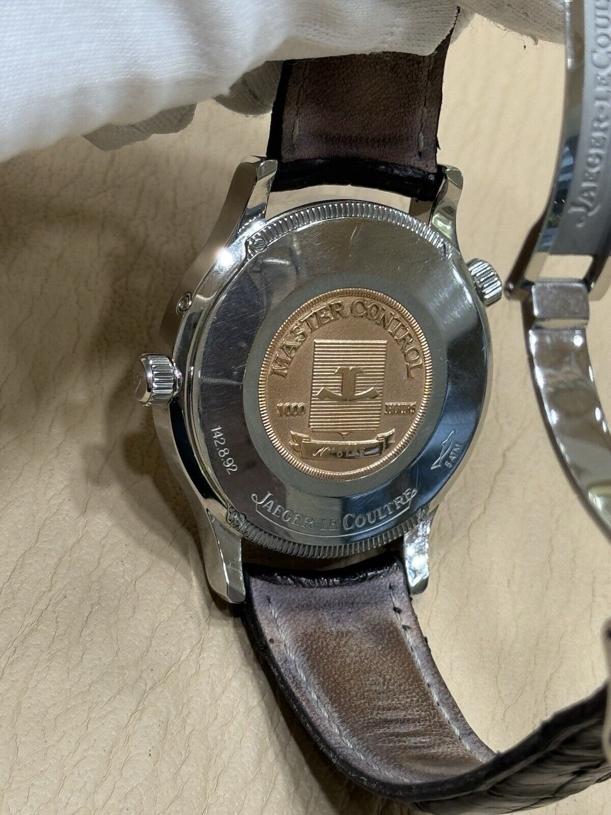 Jaeger Lecoultre Master Control 1000 Hours Geographic Dual Time Zone Mens Swiss