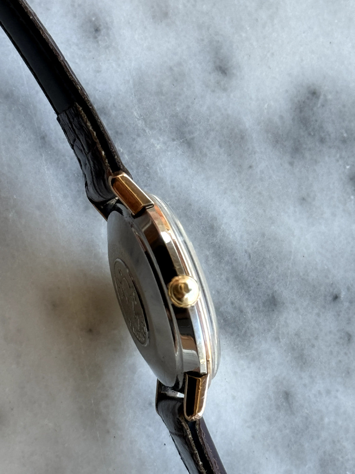 Omega Seamaster De Ville Automatic Cal.562 Gold 14k Bezel & Steel Mens 34.5mm