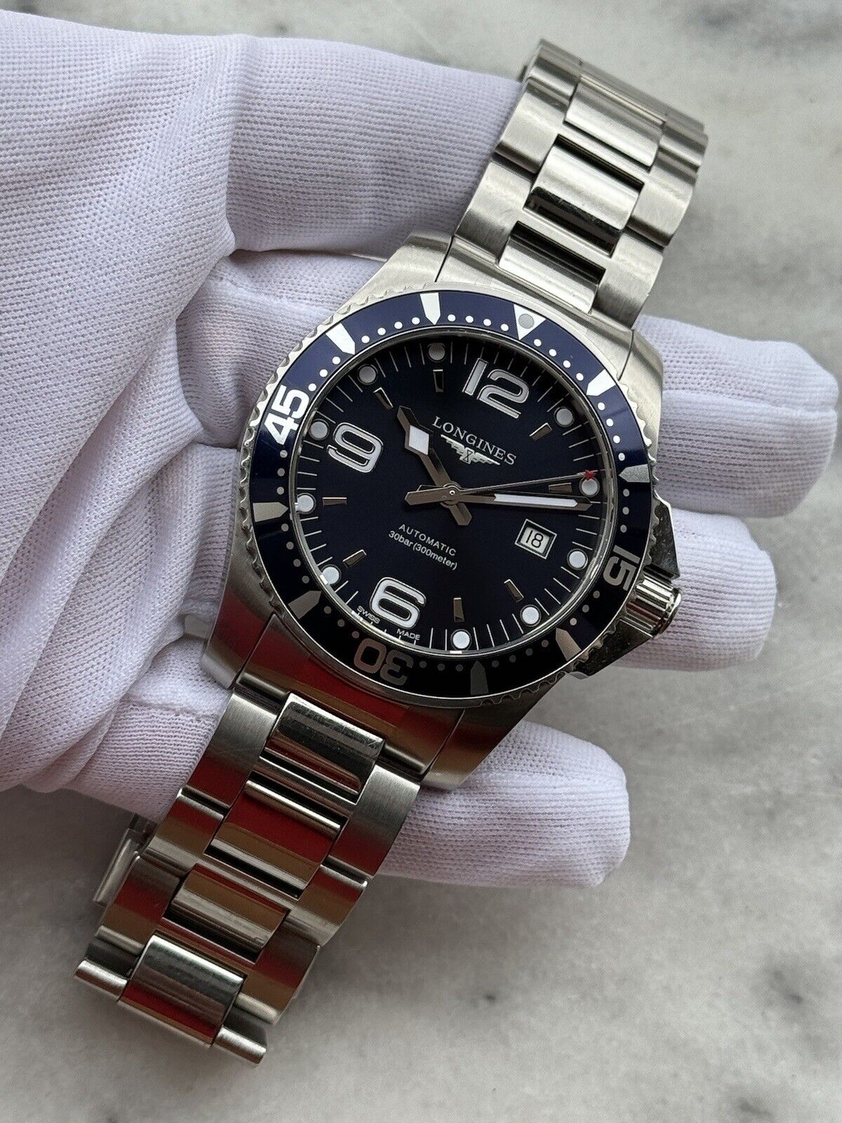 Longines HydroConquest Automatic Blue Dial Mens 44mm Swiss Made L3.841.4