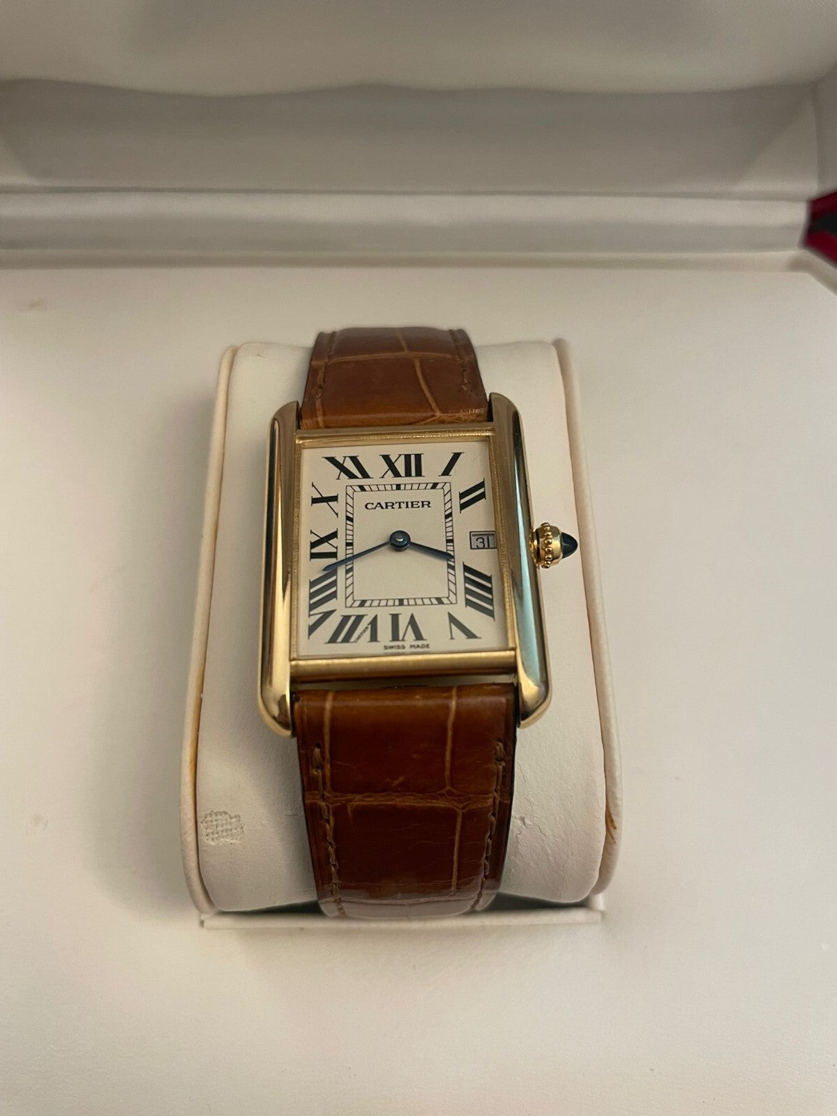 Cartier Tank Louis 2441 Full Set | Serviced by Cartier 2025 | Box, Papers, Bands Included