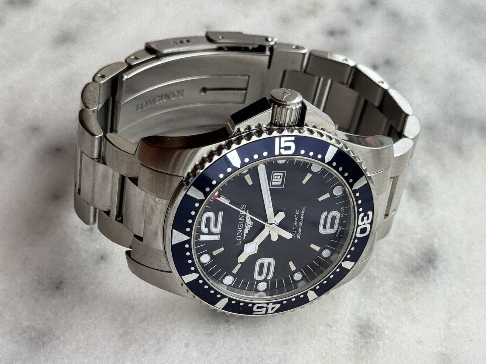 Longines HydroConquest Automatic Blue Dial Mens 44mm Swiss Made L3.841.4