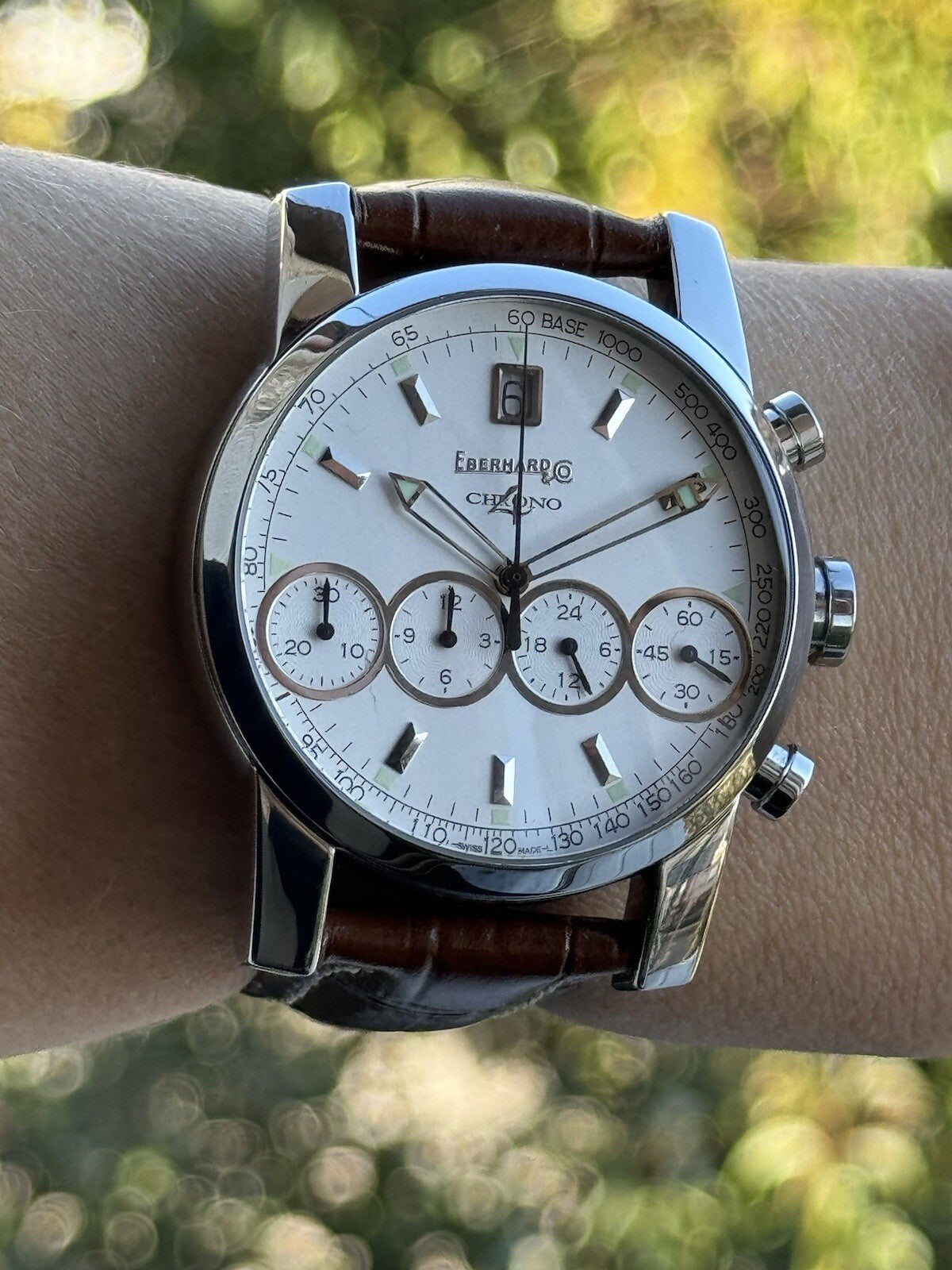 Eberhard & Co Chrono 4 Chronograph Automatic Mens 40mm Swiss Made 31041