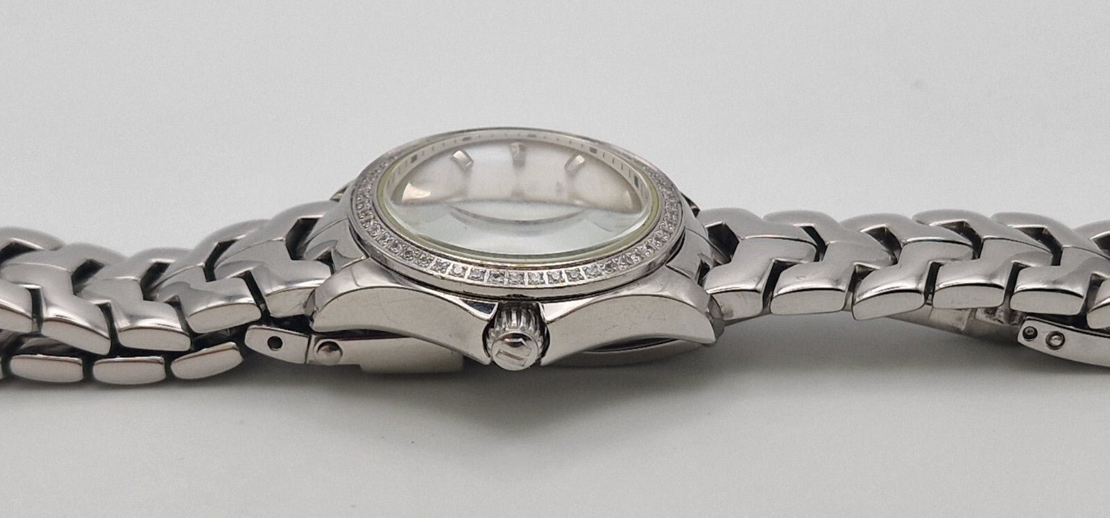 Tag Heuer Link  200 Meters Lady's Bracelet Watch with Diamond Bezel in Tag Box.