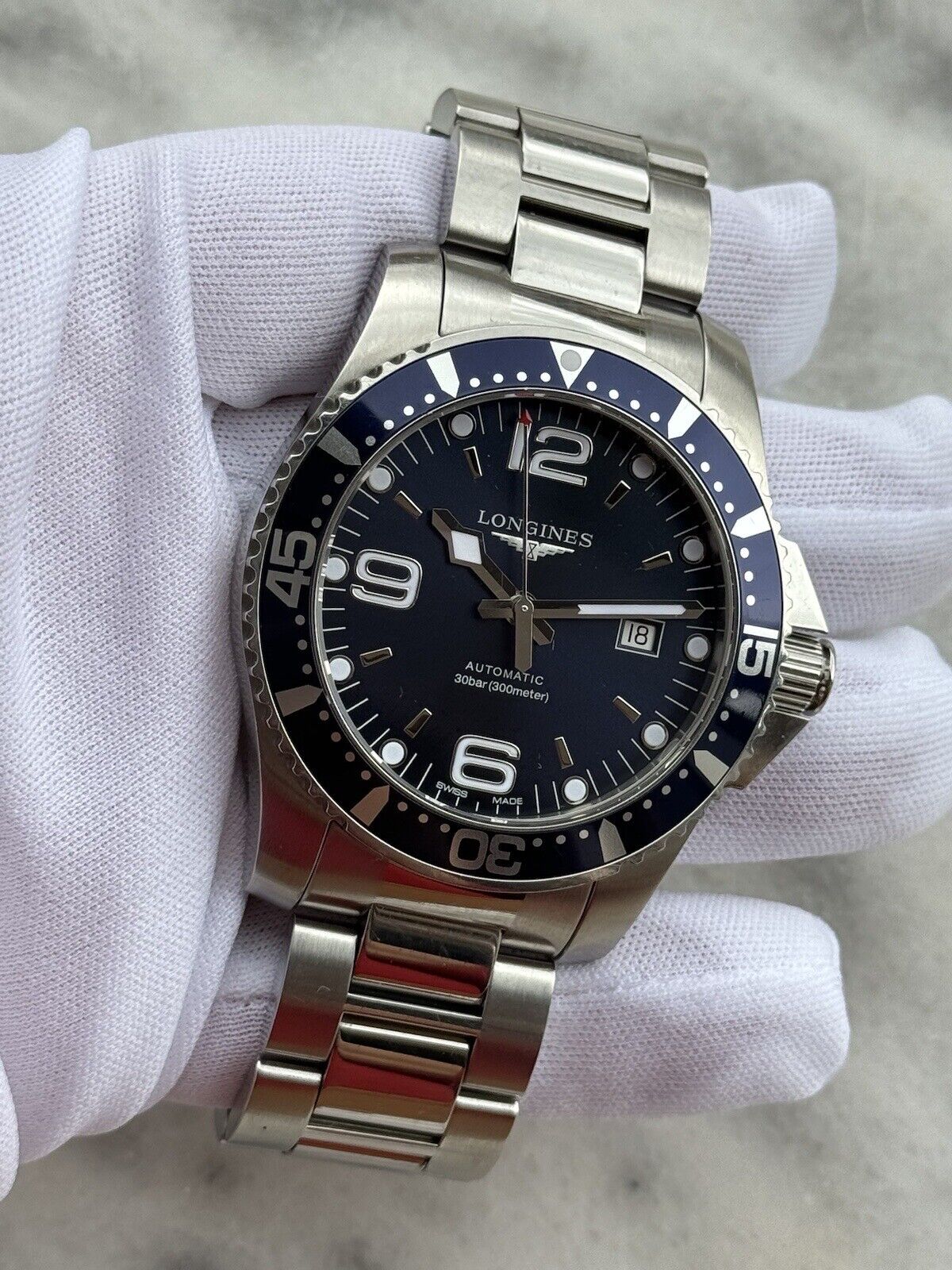 Longines HydroConquest Automatic Blue Dial Mens 44mm Swiss Made L3.841.4