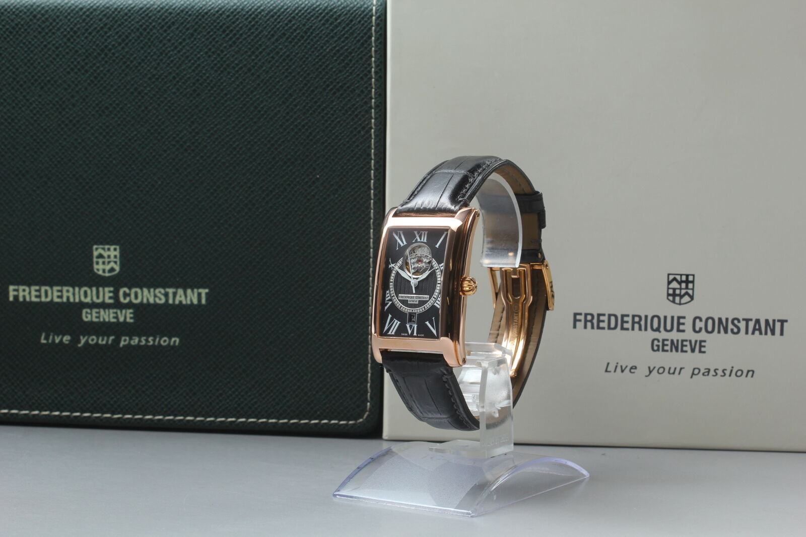 [Exc+5 ] Frederique Constant FC-315BS4C24 Pink gold Auto Men's Watch- Box&Papers