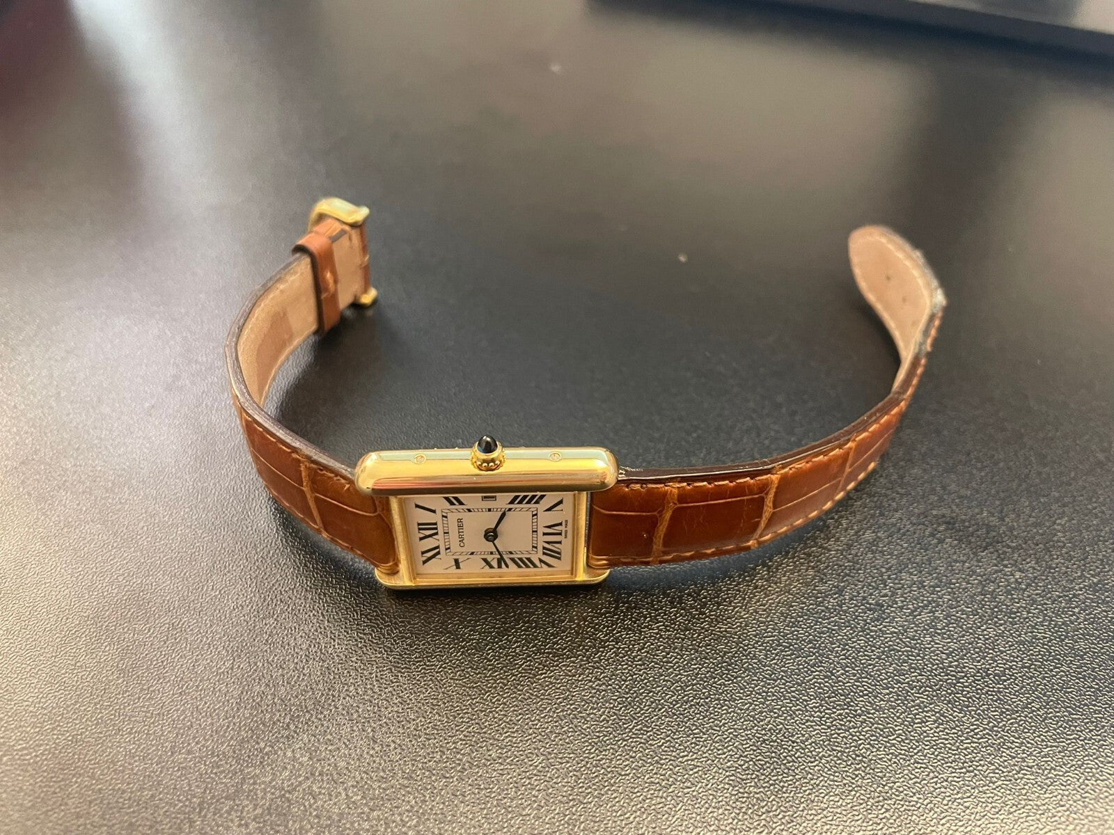 Cartier Tank Louis 2441 Full Set | Serviced by Cartier 2025 | Box, Papers, Bands Included