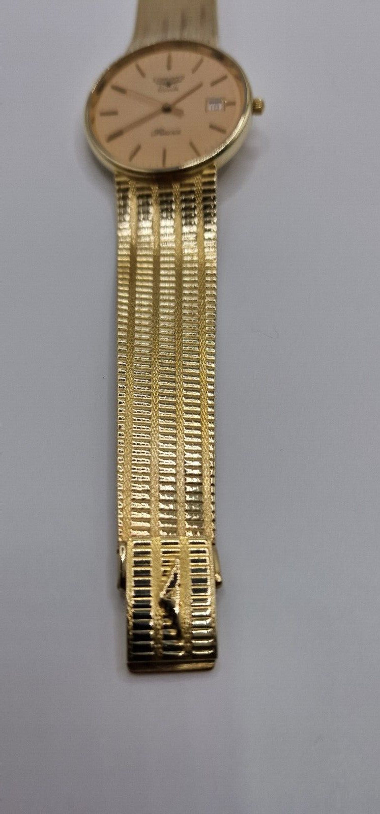 Longines Présence Gents 9ct Gold Watch | Salmon Dial | Six Jewel Movement | 9ct Gold Bracelet | Vintage Luxury Timepiece | With Longines Box