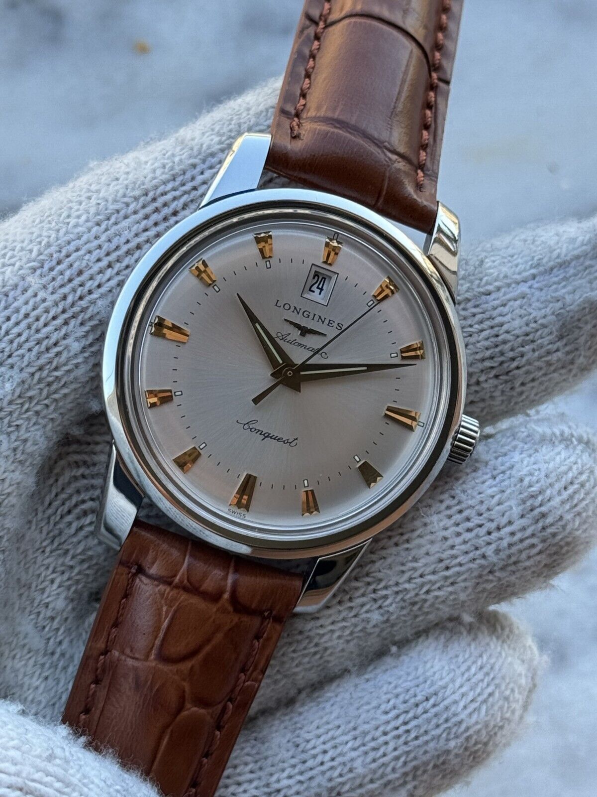 Longines Conquest Heritage Automatic L1.6345.4 Mens 40mm Swiss  Made