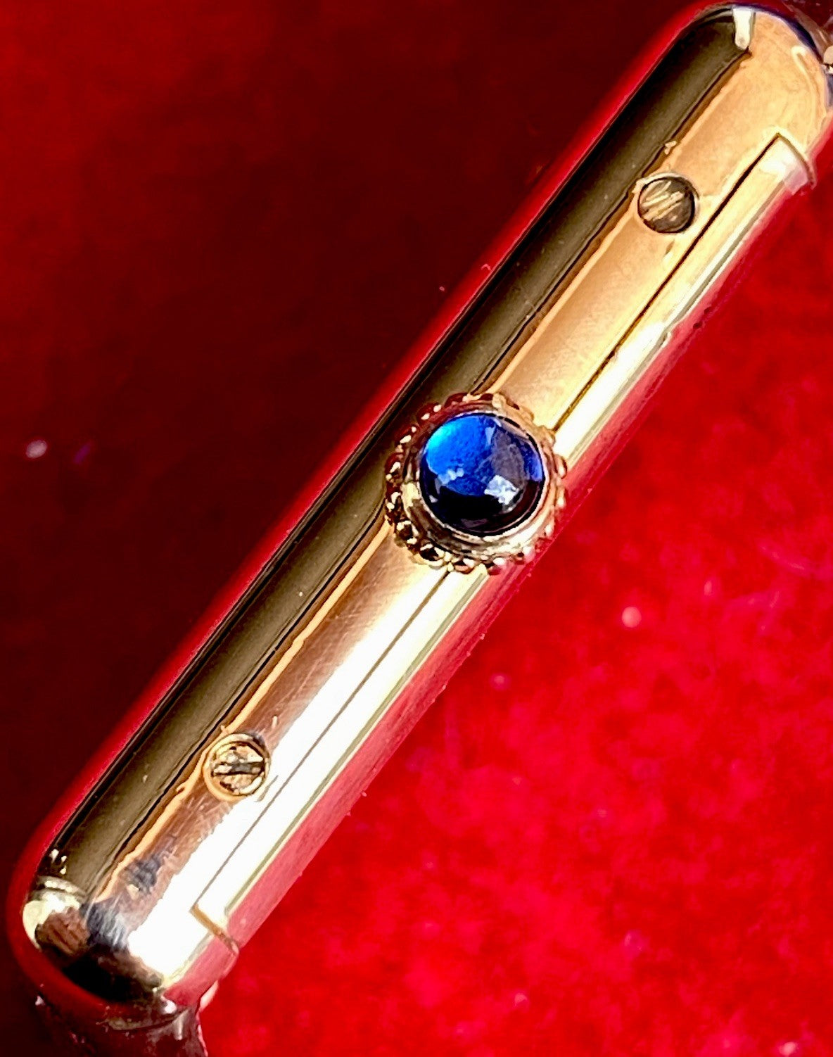 Cartier Tank LM 23mm Manual Wind | Silver 925 & 18K Gold Plated | Burgundy Dial | Ref. 78-1