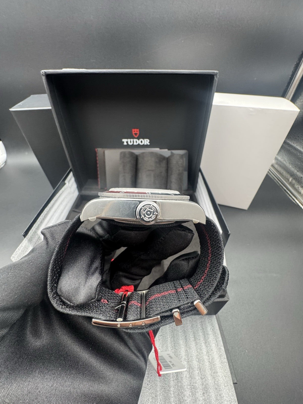 2025 TUDOR BLACK BAY GMT OPALINE DIAL FABRIC STRAP WATCH M79830RB-0012 UNWORN