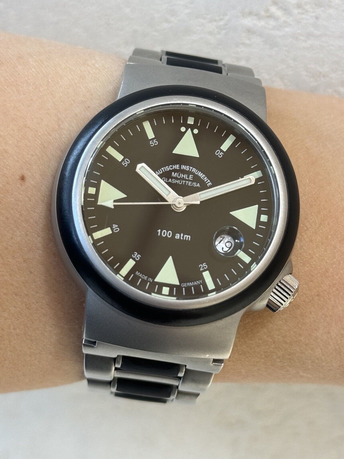 Muhle Glashutte Rescue Timer S.A.R Watch Automatic Mens 42.5mm Made In Germany