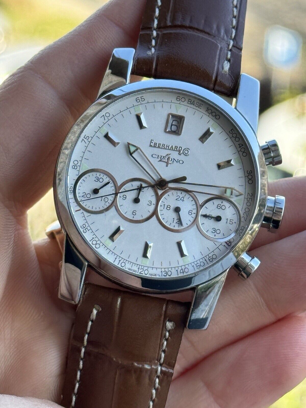 Eberhard & Co Chrono 4 Chronograph Automatic Mens 40mm Swiss Made 31041