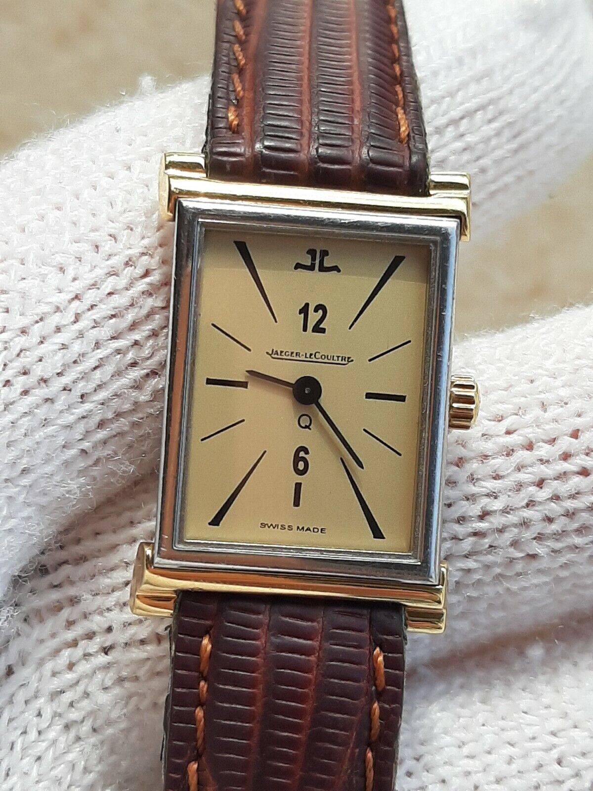 JAEGER LECOULTRE WATCH QUARTZ GOLD 18K & S/S LADY SWISS MADE 160 012 5