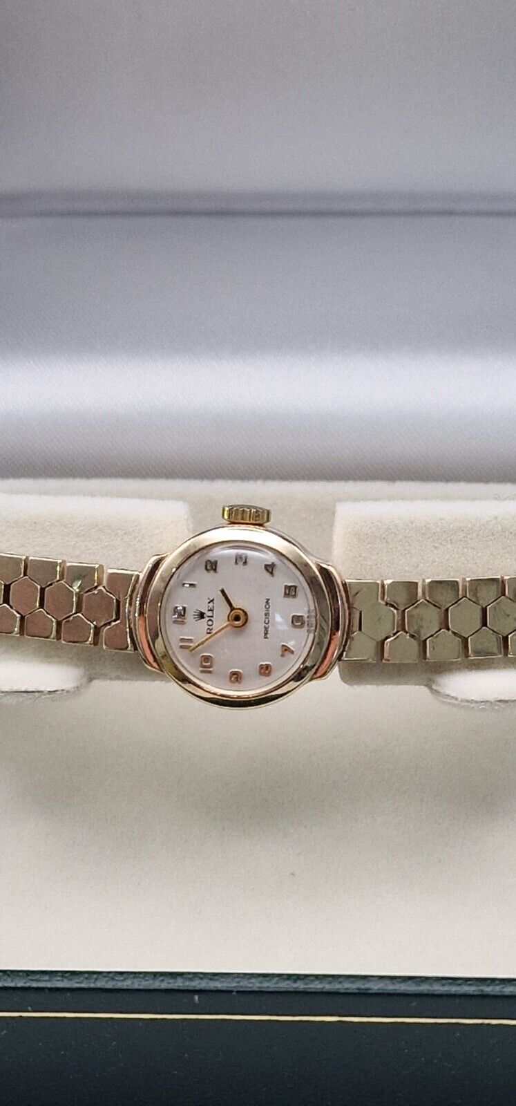 Rolex 9ct Gold Lady’s Vintage 1950’s Mechanical Watch | Precision | 17 Jewel Movement | Gold Bracelet