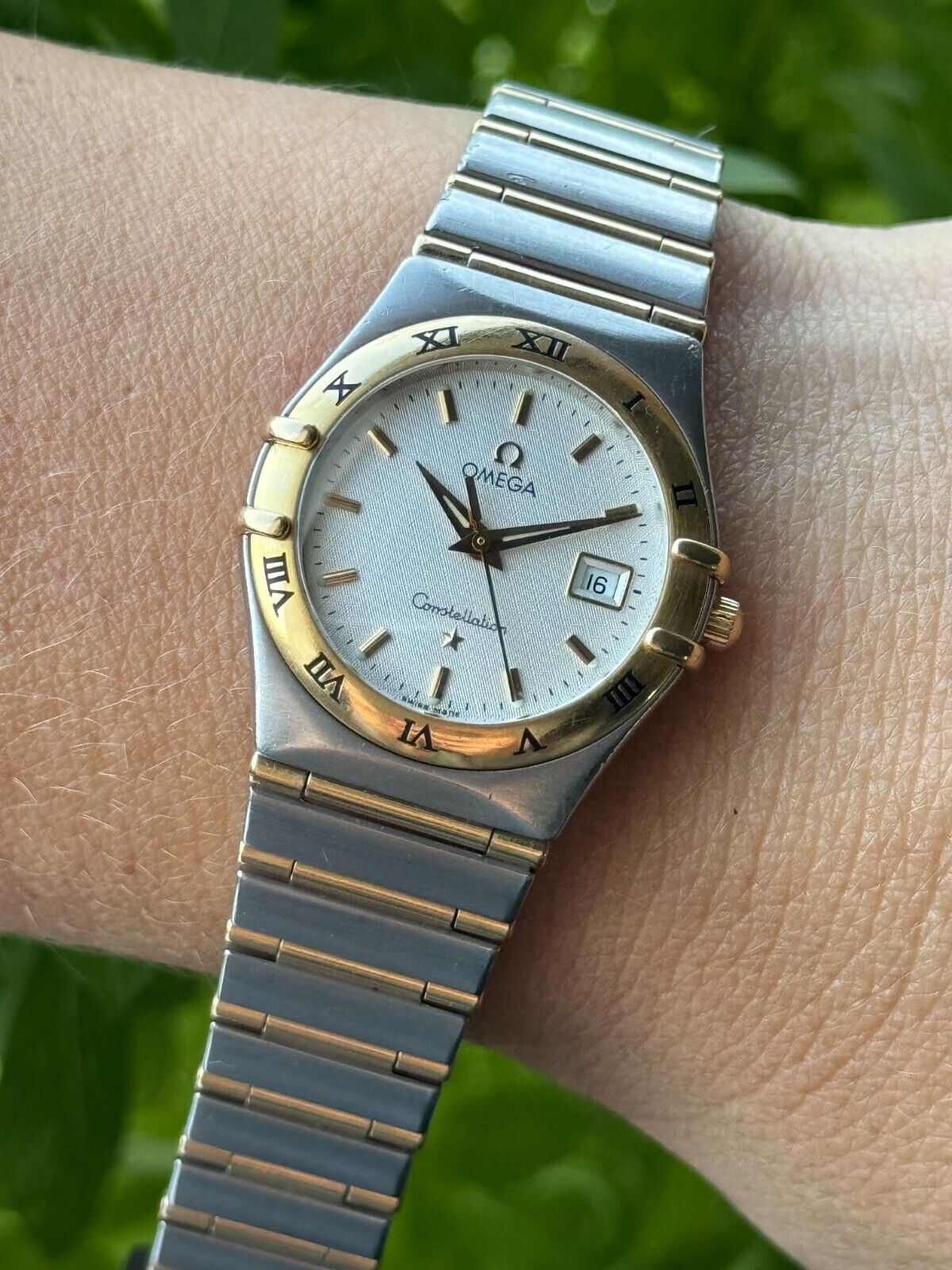 Omega Constellation Quartz Gold & Steel Lady Swiss Made 796.1201