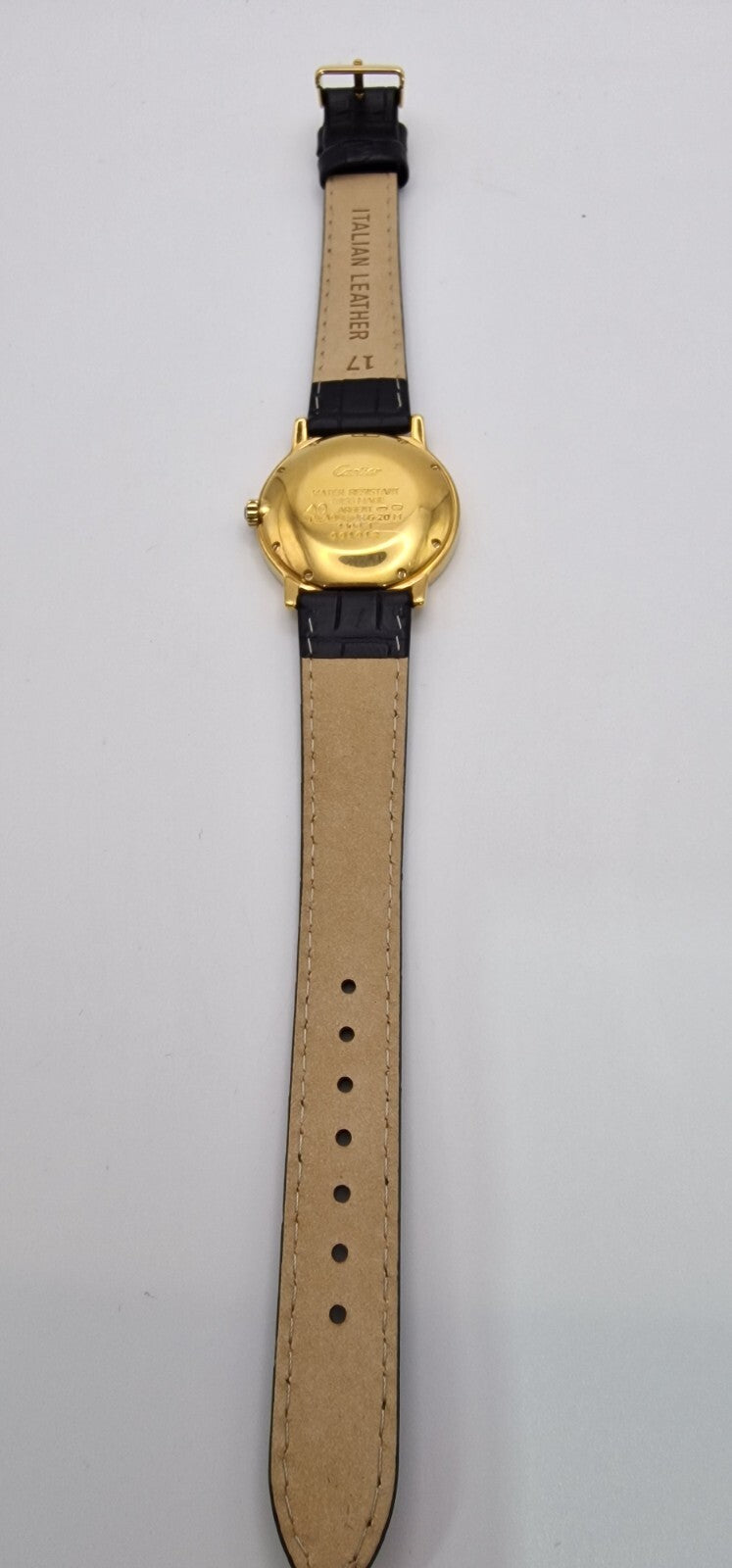 Must de Cartier Ronde 18ct Gold on Sterling Silver Mid Size Gents Watch.