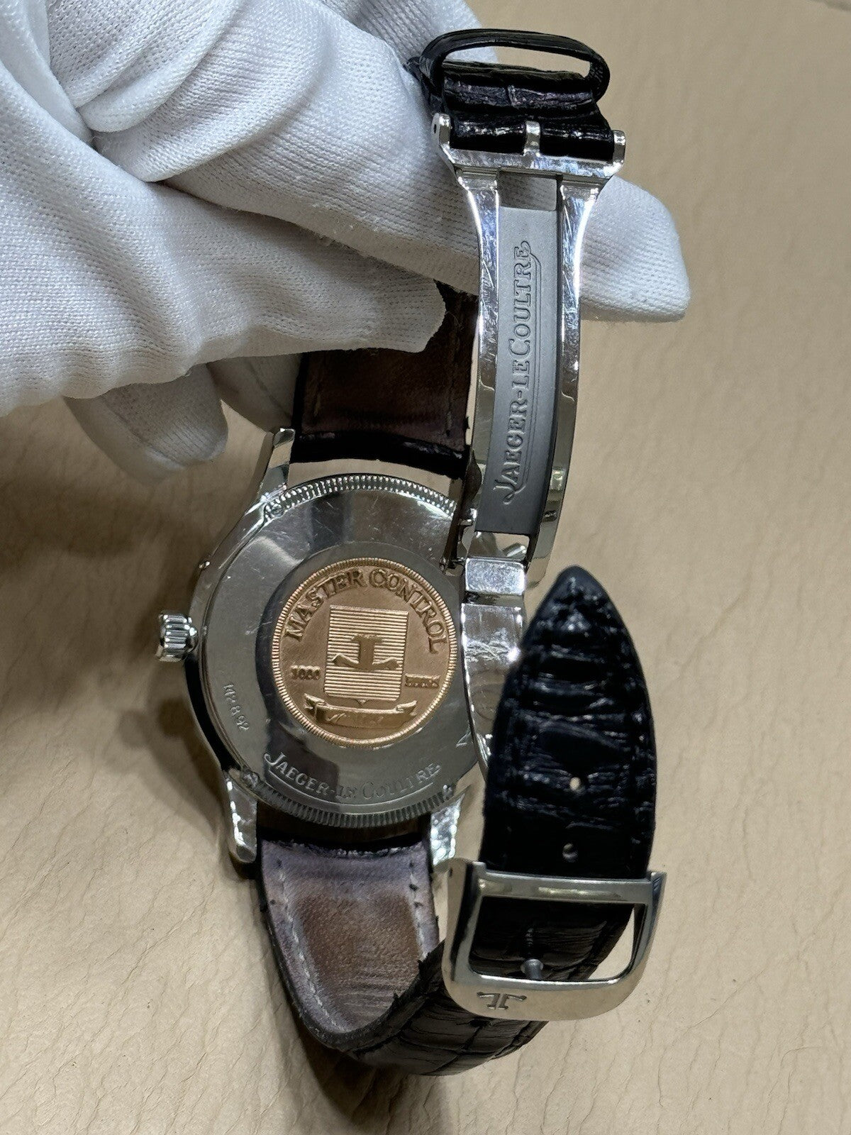 Jaeger Lecoultre Master Control 1000 Hours Geographic Dual Time Zone Mens Swiss