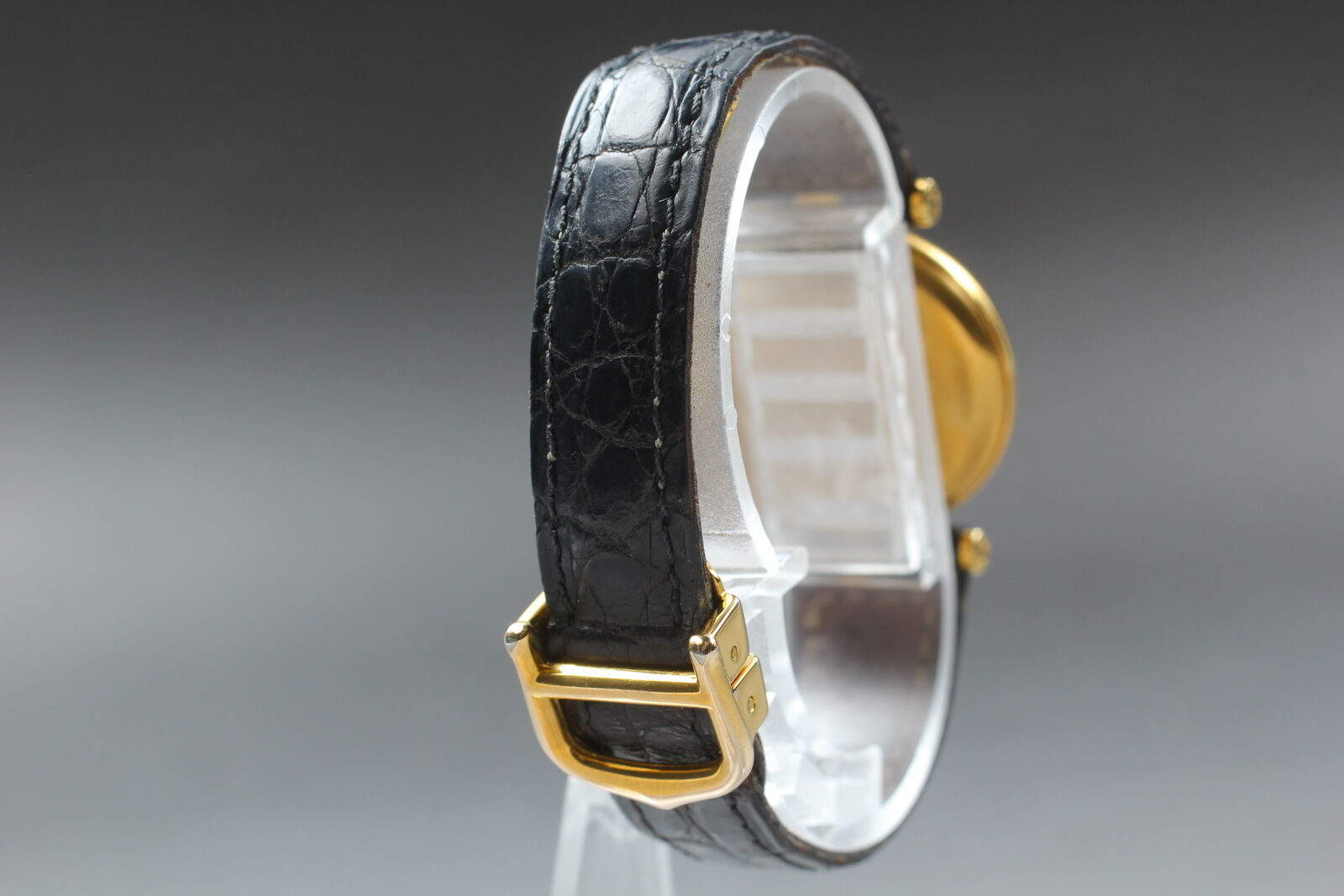 Must de Cartier Vermeil 925 Ref.590004 QZ 23mm – Swiss Gold Plated Ladies Watch