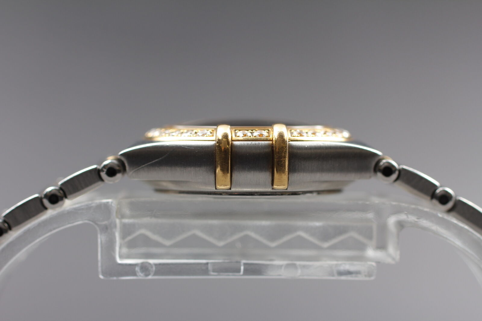 [Exc+5/Case] Serviced! Omega Constellation 18K Gold Diamond QZ 23mm Ladies Watch