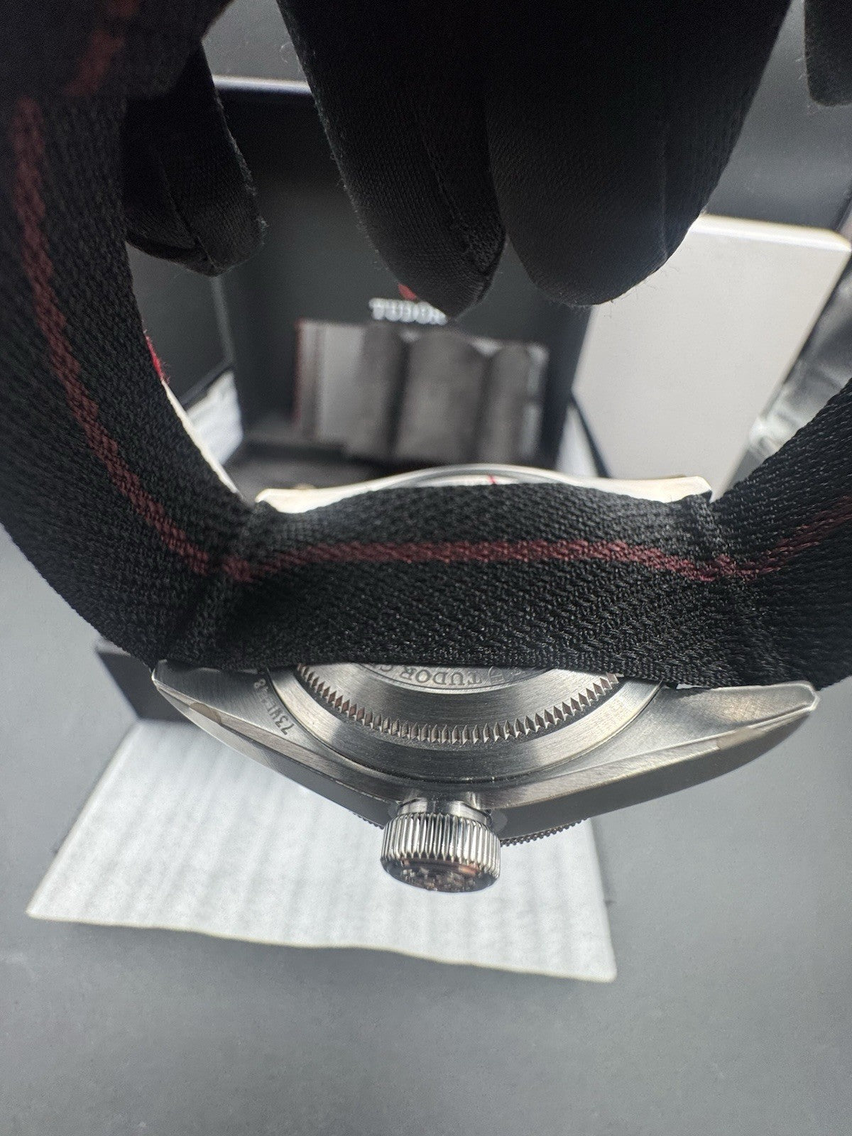 2025 TUDOR BLACK BAY GMT OPALINE DIAL FABRIC STRAP WATCH M79830RB-0012 UNWORN