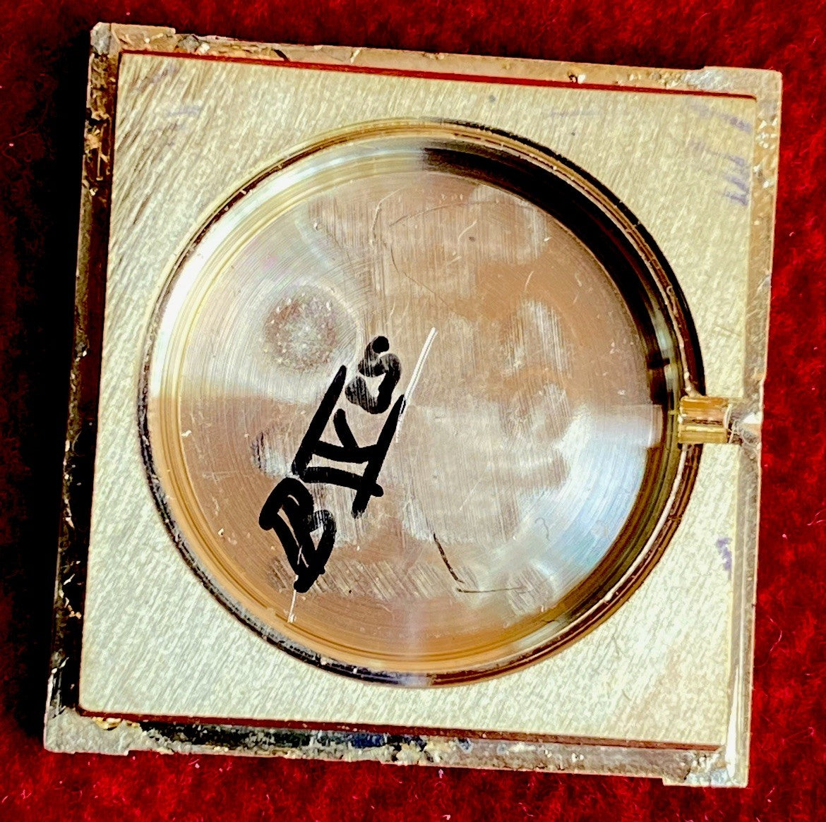 Cartier Tank LM 23mm Manual Wind | Silver 925 & 18K Gold Plated | Burgundy Dial | Ref. 78-1