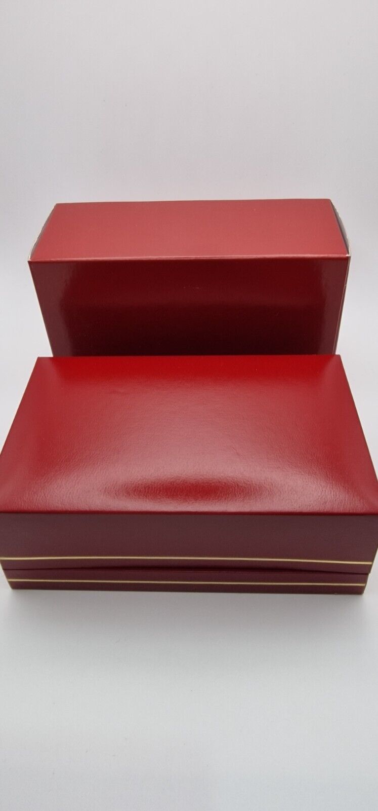 Must de Cartier Vendome 18ct Gold on Silver Mid Size Watch on New Leather Strap.