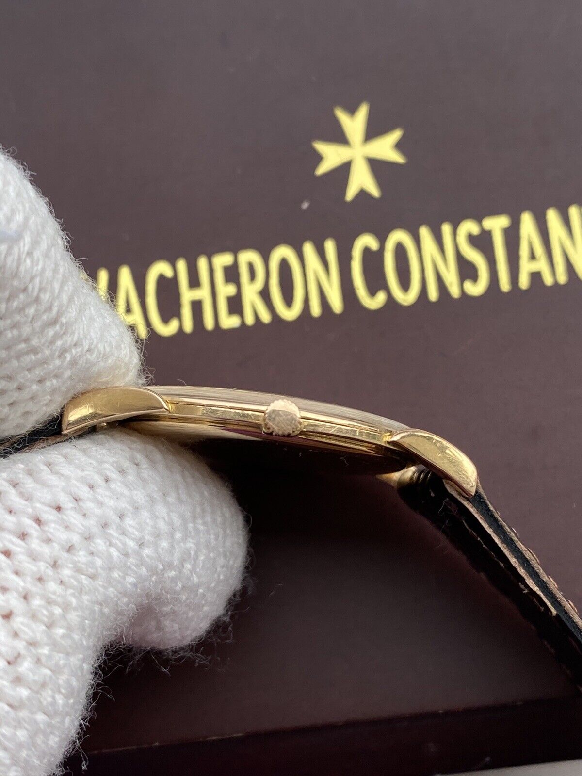 Vacheron Constantin Watch Manual Mens 31.5mm Slim Solid Rose Gold 18K Swiss Made