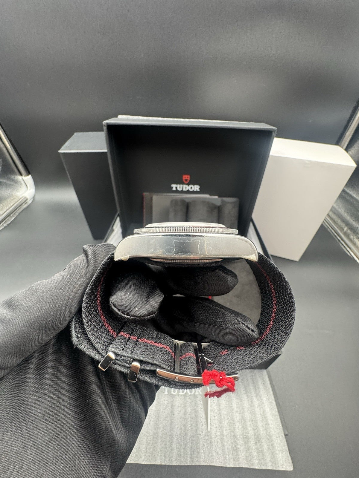 2025 TUDOR BLACK BAY GMT OPALINE DIAL FABRIC STRAP WATCH M79830RB-0012 UNWORN