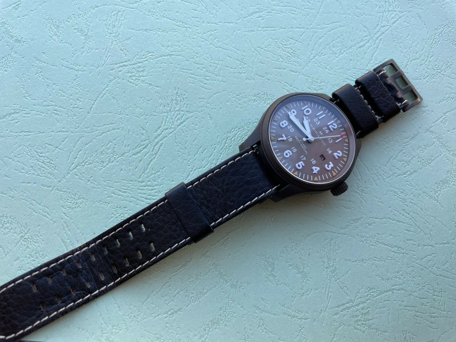 HAMILTON KHAKI FIELD H698290 LIMITED EDITION 1 OF 550 MANUAL DATE MENS 50mmSWISS