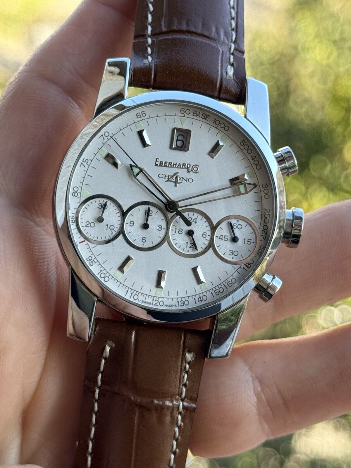 Eberhard & Co Chrono 4 Chronograph Automatic Mens 40mm Swiss Made 31041