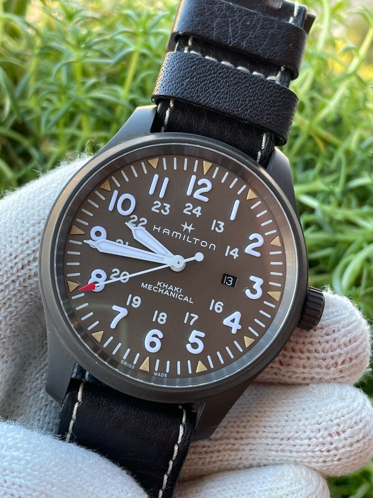 HAMILTON KHAKI FIELD H698290 LIMITED EDITION 1 OF 550 MANUAL DATE MENS 50mmSWISS