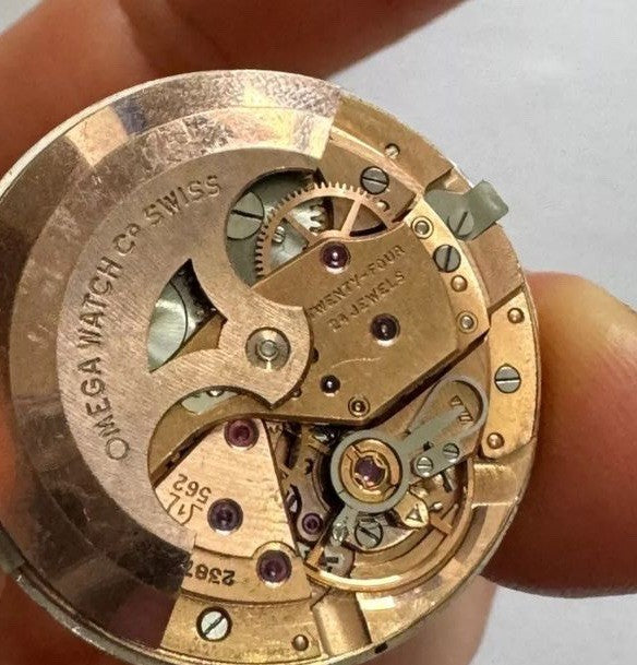 Omega Seamaster De Ville Automatic Cal.562 Gold 14k Bezel & Steel Mens 34.5mm