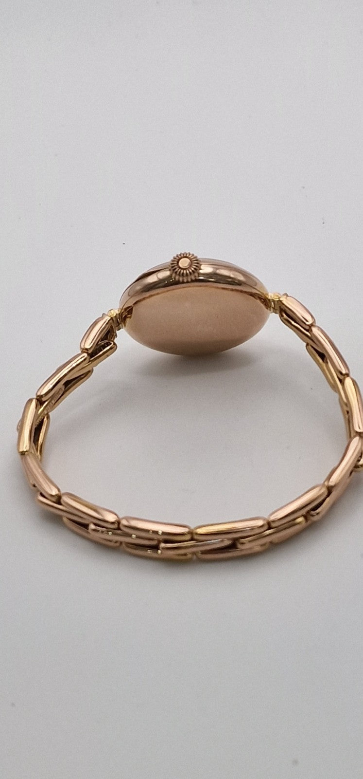 Vintage 1916 Rolex Ladies 9ct Rose Gold Mechanical Watch – Original Stretch Bracelet, Hallmarked