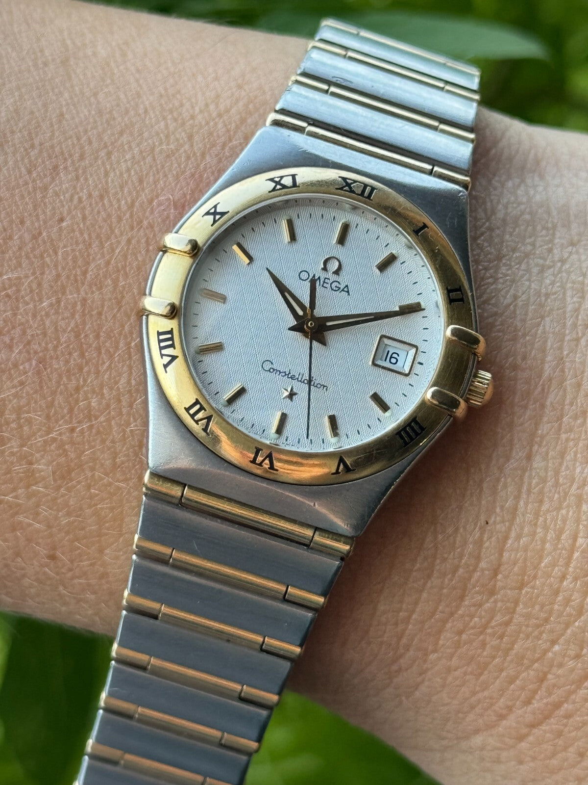 Omega Constellation Quartz Gold & Steel Lady Swiss Made 796.1201