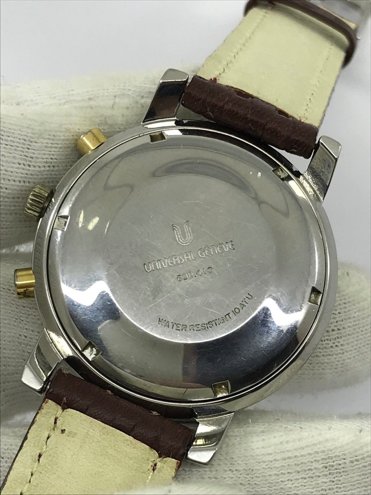 UNIVERSAL GENEVE COMPAX 698.410 CHRONOGRAPH AUTOMATIC UG 98 MENS 39mm SWISS