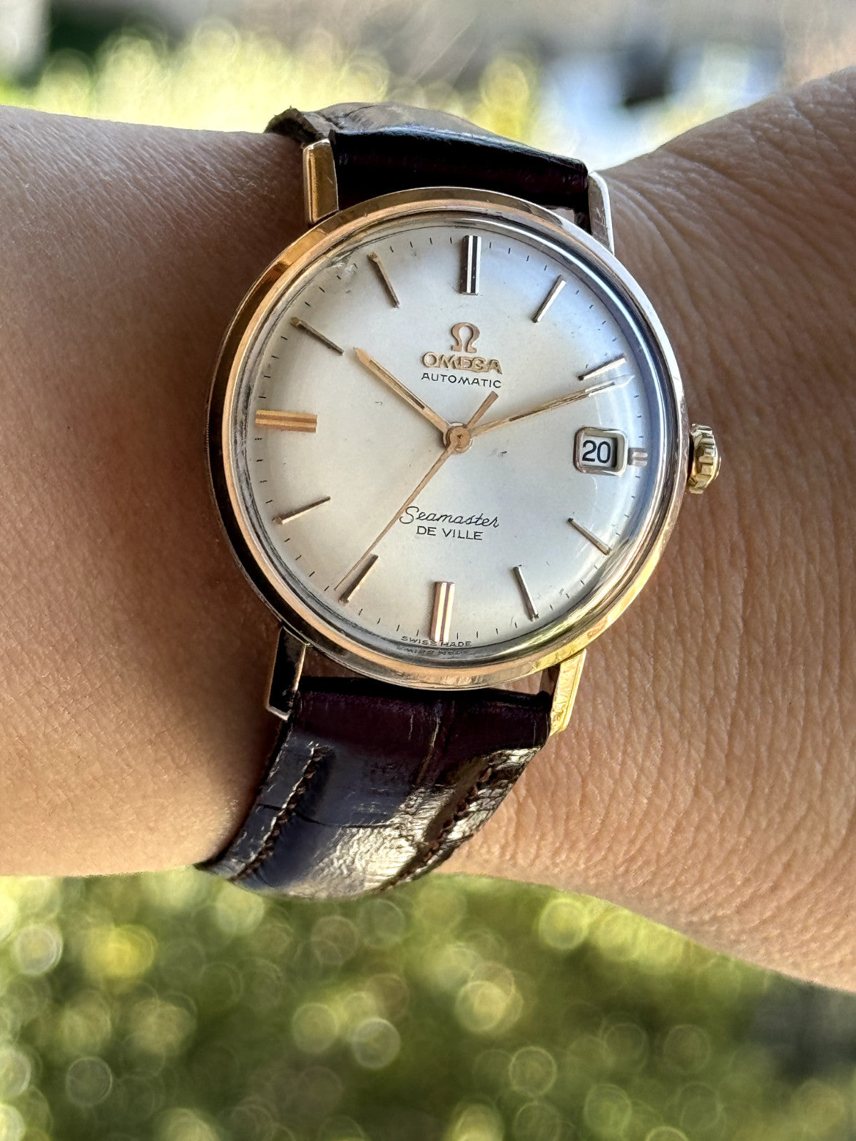 Omega Seamaster De Ville Automatic Cal.562 Gold 14k Bezel & Steel Mens 34.5mm