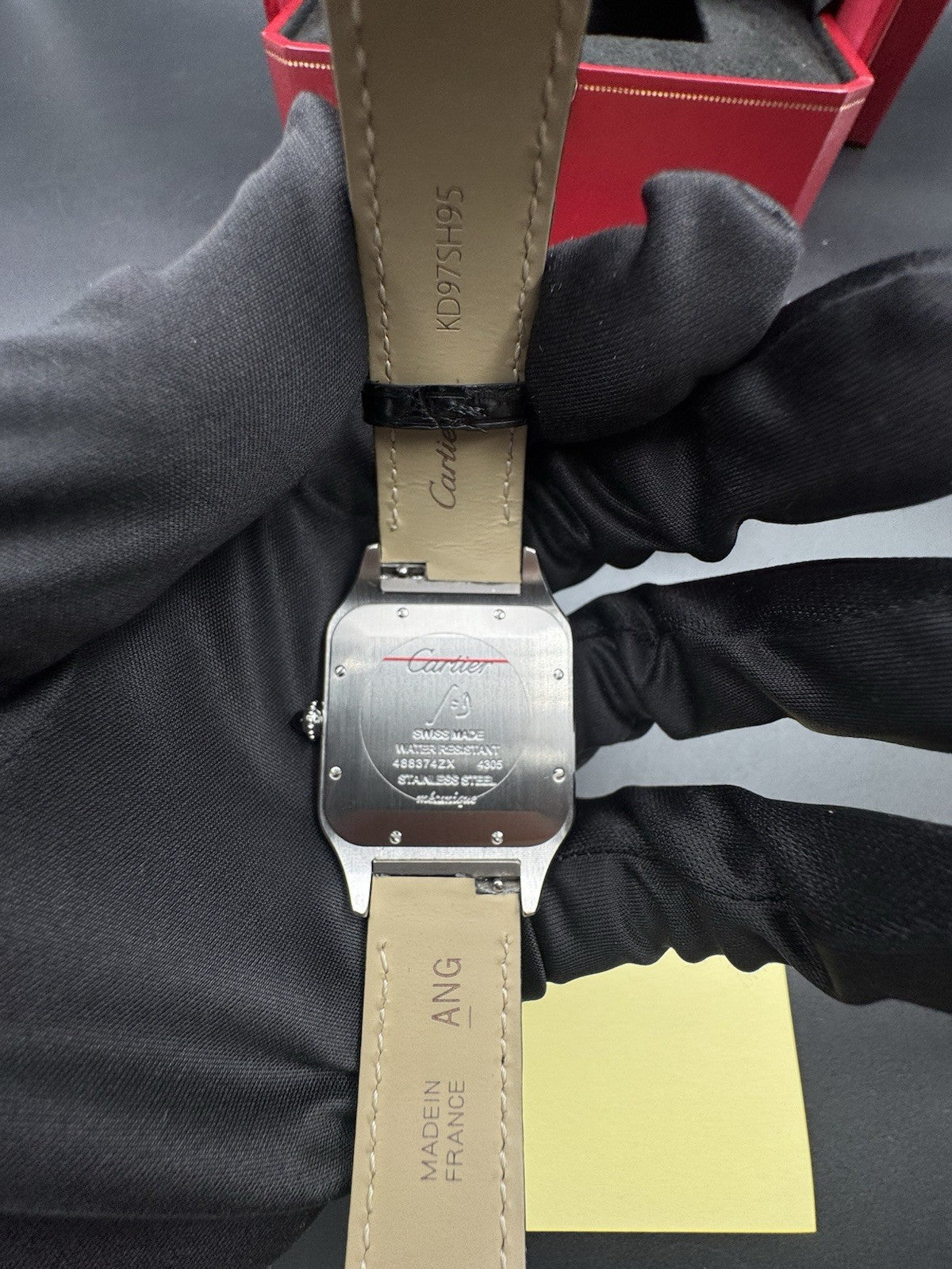 2020 Cartier Santos-Dumont XL Hand Wind Silver Dial Men Watch W2SA0017 Complete